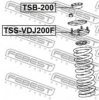 FEBEST TSS-VDJ200F Mounting, shock absorbers